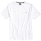 Camiseta masculina Attack Life com gola redonda e logotipo, tamanho pequeno, branca