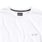 Camiseta masculina Attack Life com gola redonda e logotipo, tamanho pequeno, branca