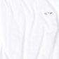 Camiseta masculina Attack Life com gola redonda e logotipo, tamanho pequeno, branca