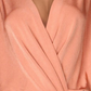 Body feminino Free People, malha canelada, drapeado, marrom, tamanho médio