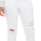 Calça jeans skinny feminina Style &amp; Co, branca, tamanho 14