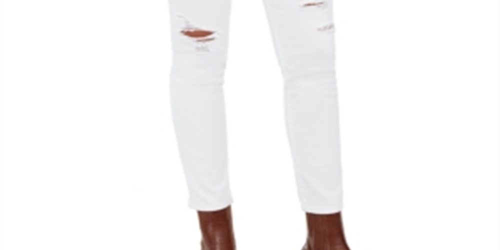 Calça jeans skinny feminina Style &amp; Co, branca, tamanho 14