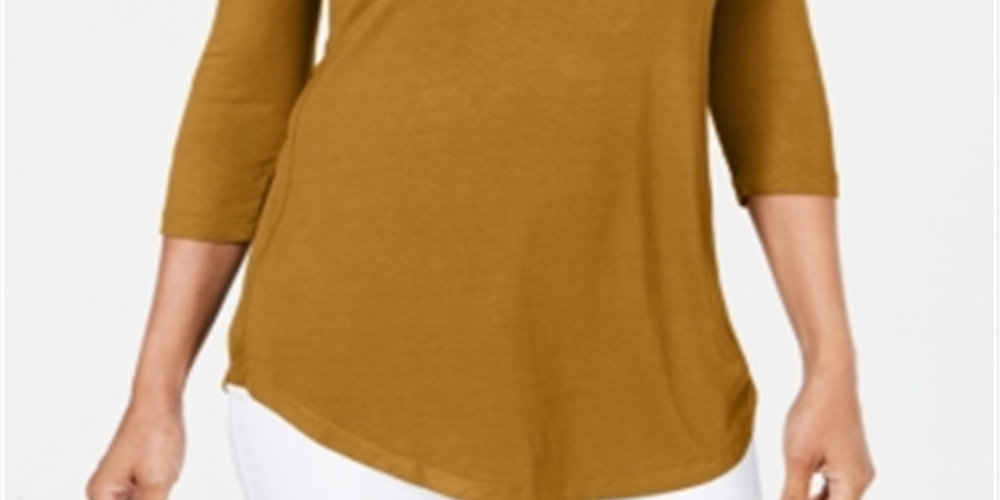 JM Collection Blusa feminina com ombros descobertos, amarela, tamanho pequeno