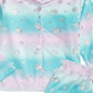 Conjunto de pijama de lã com estampa de floco de neve para meninas Max &amp; Olivia Little &amp; Big, 2 peças, azul-petróleo, tamanho G