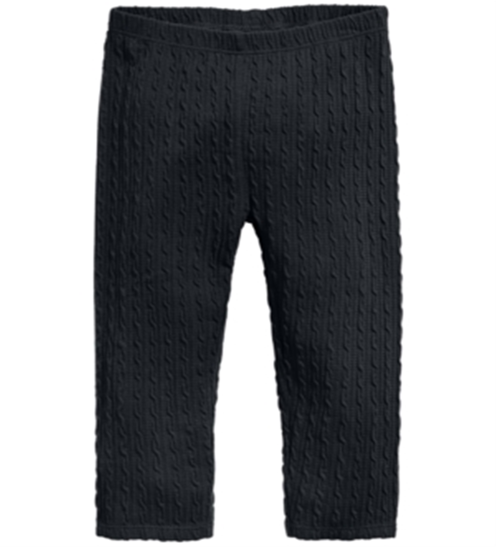 Legging texturizada para bebê menina First Impressions, preta, tamanho 24 meses