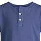 Camiseta Henley Infantil Mini Series Azul Tamanho 2T