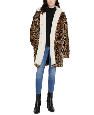 Casaco Blazer Feminino Sanctuary com Estampa Animal Falso Preto Tamanho Médio