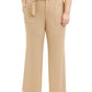 Calça feminina casual com bolso e cinto, INC International Concepts, bege, tamanho 14W