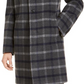 Tommy Hilfiger Addison Wool Blend Modern Fit Top Coat Masculino Cinza Tamanho 44