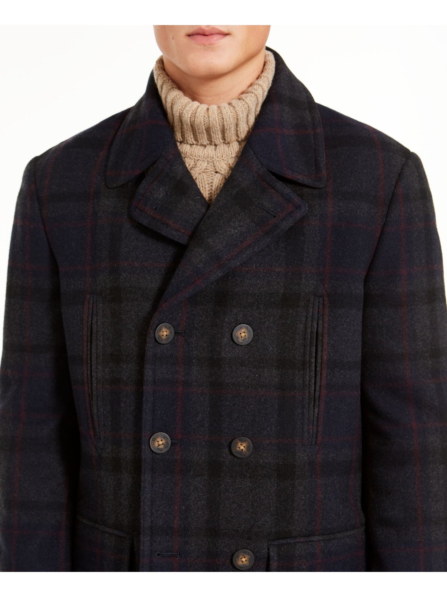 Sobretudo Ralph Lauren Masculino Trespassado Preto Tamanho 44