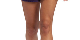 Shorts de corrida fitness feminino Adidas roxo tamanho médio