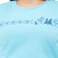 Camiseta feminina Mighty Fine Trendy Plus Cotton Frozen Boyfriend, azul, tamanho 3X