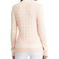 Suéter Ralph Lauren Cricket Feminino Rosa - Creme Tamanho X-G