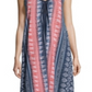 Vestido de malha estampado feminino John Paul Richard, rosa, tamanho médio