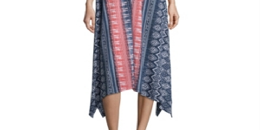 Vestido de malha estampado feminino John Paul Richard, rosa, tamanho médio