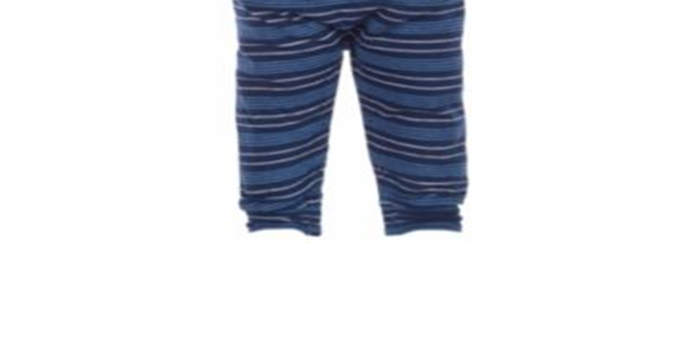 Macacão listrado com blocos de cores para meninos First Impressions, azul, tamanho 24 MOS