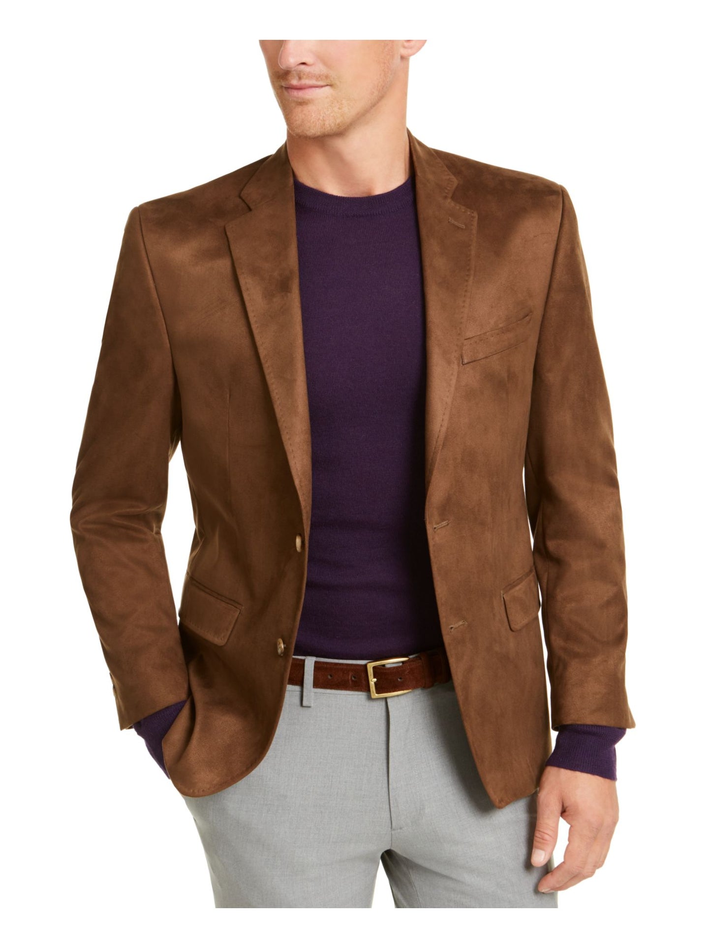 Casaco Ralph Lauren Masculino com Botões Marrom Tamanho 48