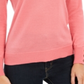Suéter feminino Charter Club de lã merino com punho de botão, rosa, tamanho pequeno G