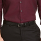 Camisa masculina Alfani com botões elástica e gola alta, vermelha, tamanho pequeno