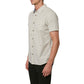 Camisa de manga curta masculina O'Neill Reel Life com botões - Cinza, tamanho M