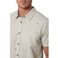Camisa de manga curta masculina O'Neill Reel Life com botões - Cinza, tamanho M