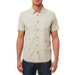 Camisa de manga curta masculina O'Neill Reel Life com botões - Cinza, tamanho M