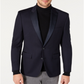 Ryan Seacrest Distinction Modern Grid Pattern smoking masculino azul tamanho 42