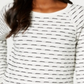 Suéter texturizado feminino Karen Scott, branco, tamanho X-S