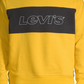 Moletom masculino Levi's com gola redonda e logotipo, amarelo, tamanho XX-G