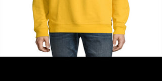 Moletom masculino Levi's com gola redonda e logotipo, amarelo, tamanho XX-G