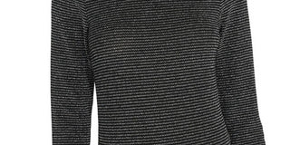 Blusa de malha metálica Over the Rainbow feminina Sanctuary, preta, tamanho X-S