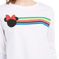 Camiseta de manga comprida com estampa gráfica Disney Junior, tamanho X-G, branca