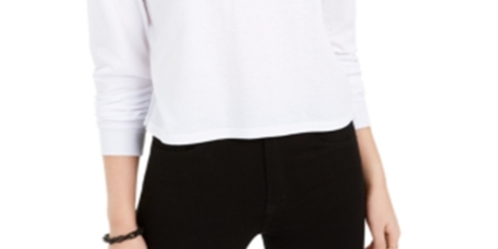 Camiseta de manga comprida com estampa gráfica Disney Junior, tamanho X-G, branca