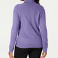 Karen Scott Suéter Feminino Luxsoft Gola Alta Roxo Tamanho Médio