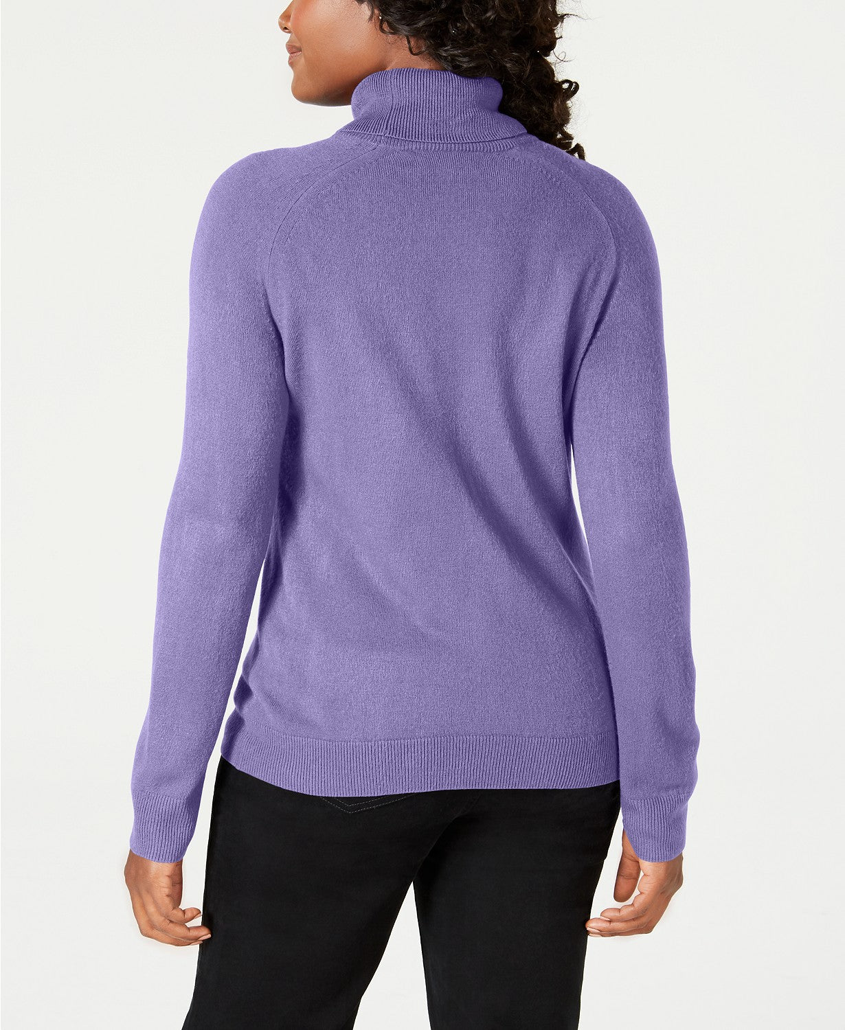 Karen Scott Suéter Feminino Luxsoft Gola Alta Roxo Tamanho Médio