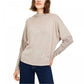 Gypsies &amp; Moondust Junior's Cozy Funnel Neck Top Rosa Tamanho X-S