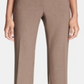 Calça feminina Calvin Klein com zíper e bolsos para usar no trabalho, perna reta, marrom, tamanho 8, pequena