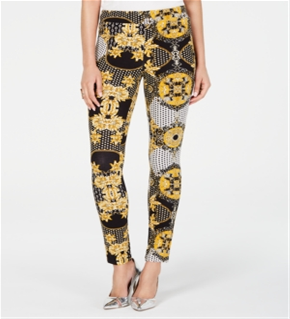 Leggings femininas Thalia Sodi de cor sólida, azul marinho, tamanho pequeno