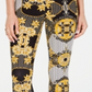Leggings femininas Thalia Sodi de cor sólida, azul marinho, tamanho pequeno