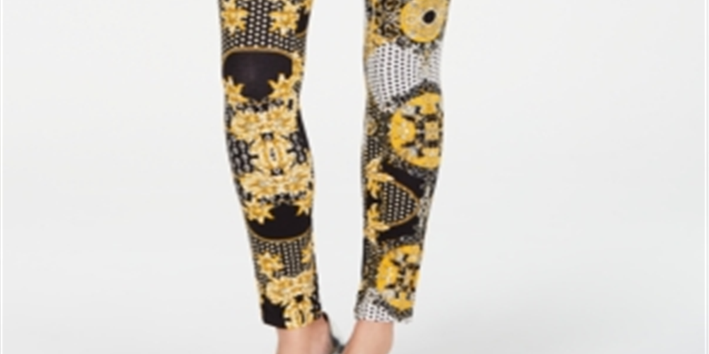 Leggings femininas Thalia Sodi de cor sólida, azul marinho, tamanho pequeno