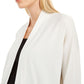Cardigan feminino Eileen Fisher, cor sólida, tamanho pequeno, tamanho grande