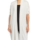Cardigan feminino Eileen Fisher, cor sólida, tamanho pequeno, tamanho grande