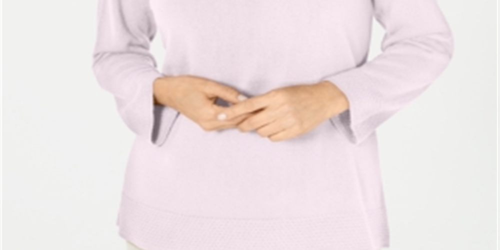 Karen Scott Suéter Feminino Gola Bateau Manga Longa Rosa Tamanho XS