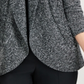 Karen Scott Cardigan Cocoon Feminino Preto Tamanho Médio