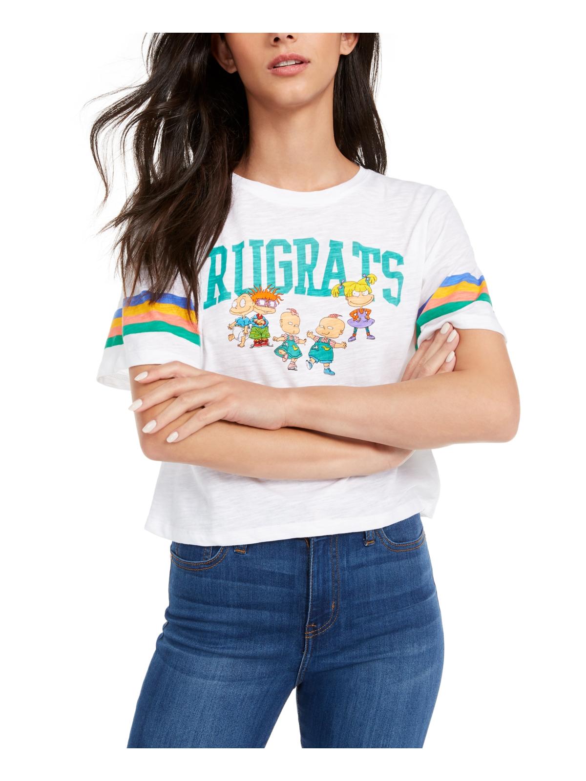 Camiseta estampada Freeze 24-7 Junior Rugrats, tamanho pequeno, branca