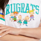 Camiseta estampada Freeze 24-7 Junior Rugrats, tamanho pequeno, branca