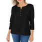 Karen Scott Blusa de Malha Feminina Preta Tamanho Pequeno P/M