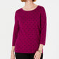 Karen Scott Suéter Feminino Dot Dream Roxo Tamanho Grande