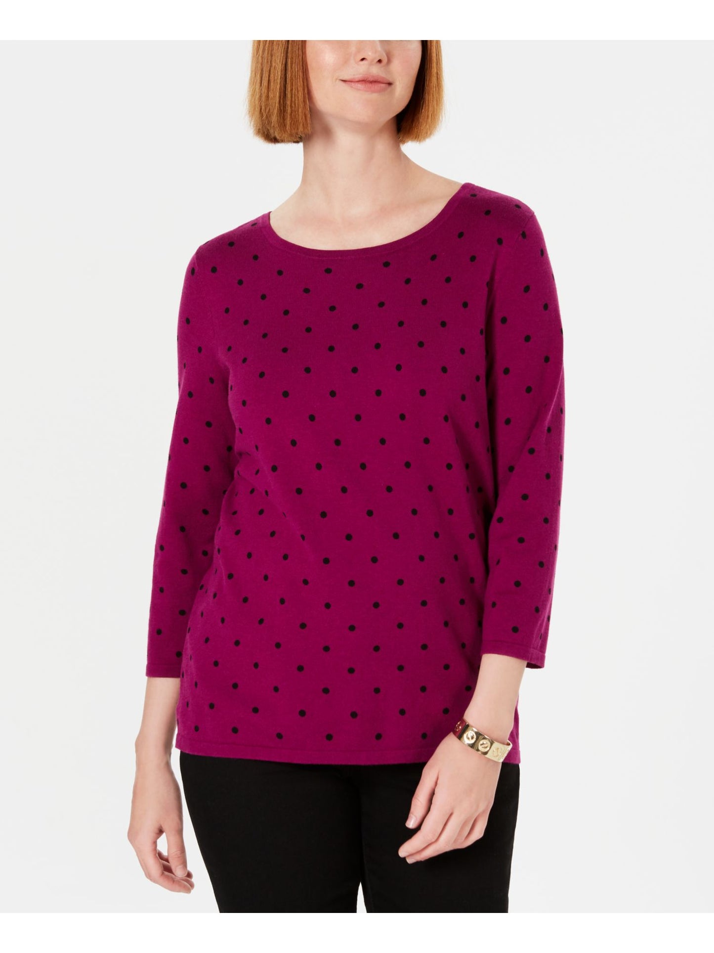 Karen Scott Suéter Feminino Dot Dream Roxo Tamanho Grande