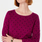 Karen Scott Suéter Feminino Dot Dream Roxo Tamanho Grande
